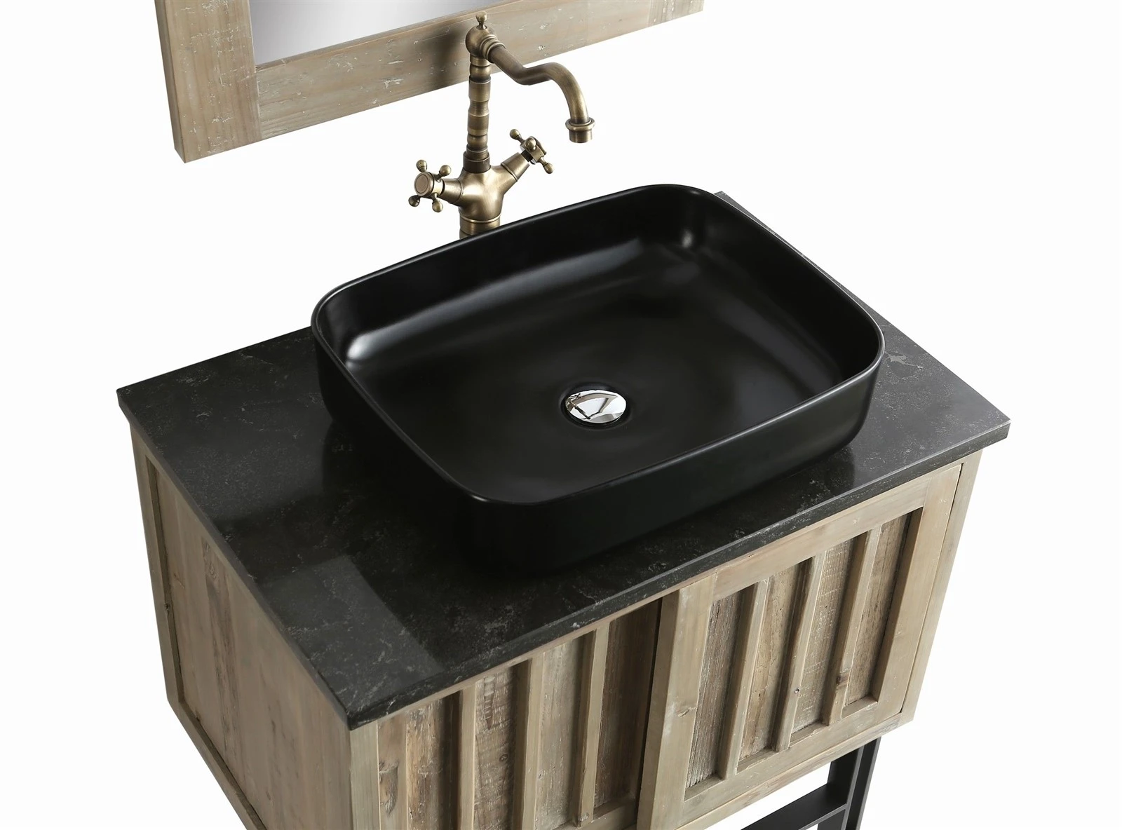 Distressed Solid Wood Vanity BASIN Distressed Solid Wood Vanity BASIN