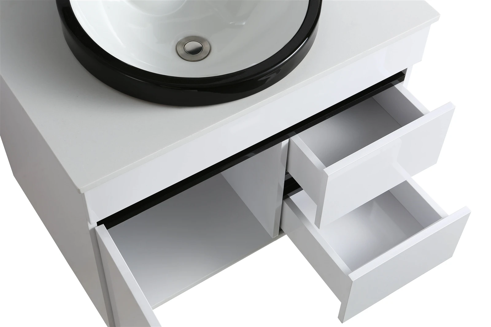 Modern White PVC bathroom cabinet drawers Modern White PVC bathroom cabinet drawers