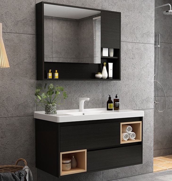 Minimalist Melamine Bathroom Cabinet