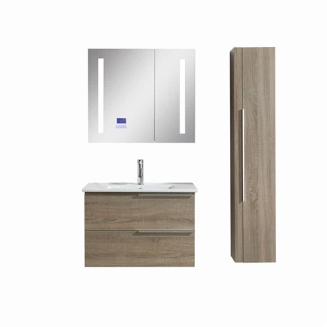 Armoire de salle de bain en placage de mélamine