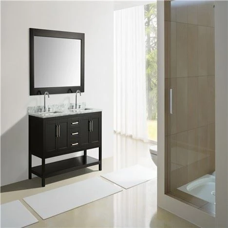 Armoire de salle de bain en bois moderne avec étagère
