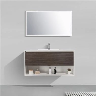 Vanité de salle de bain murale moderne