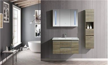 Armoires de salle de bain modernes en placage de mélamine