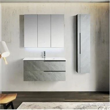 Meuble de salle de bain miroir LED élégant
