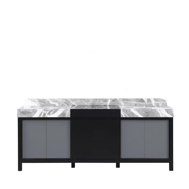 Black Double Sink Bathroom Vanity
