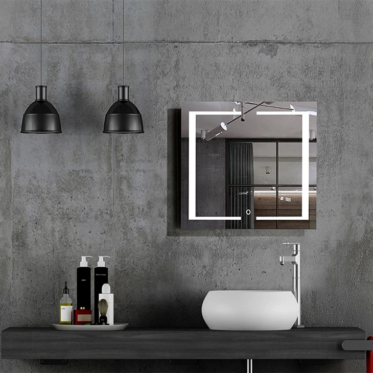 Miroir LED de salle de bain fonctionnel
