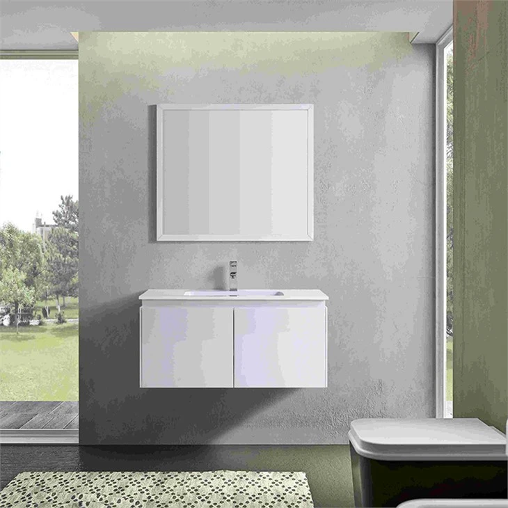 Armoire de salle de bain moderne en mélamine
