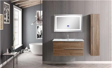 Miroir de salle de bain rétroéclairé à DEL de 28 po