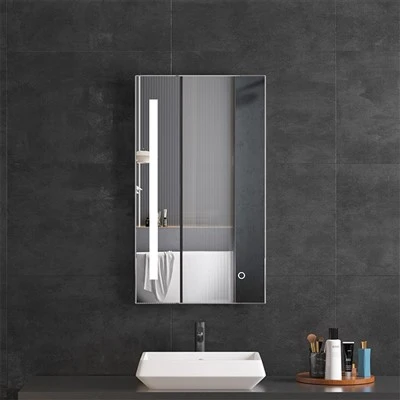 Miroir de salle de bain lumineux et lumineux