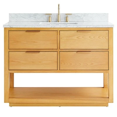 Vanité de salle de bain en similibois