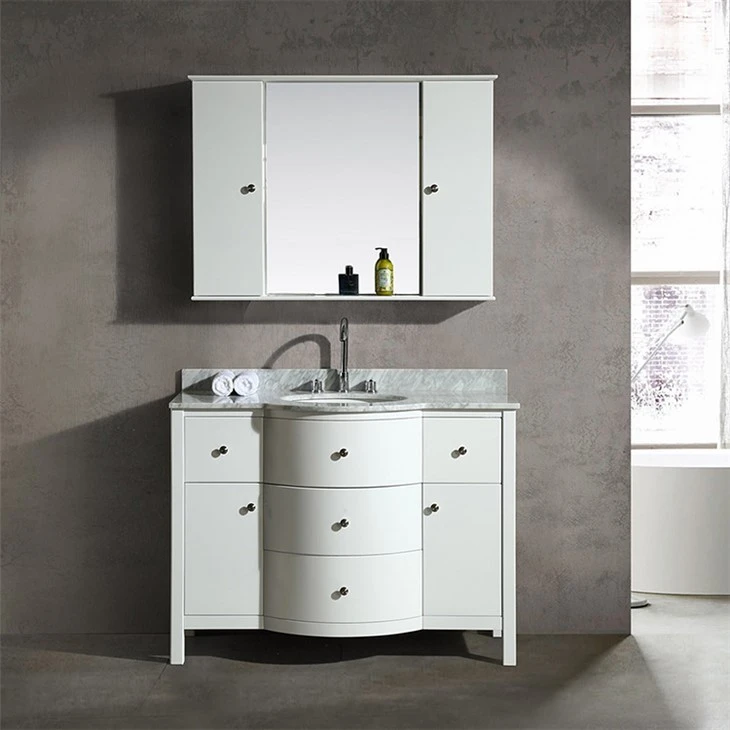 Meuble-lavabo solide à un seul évier