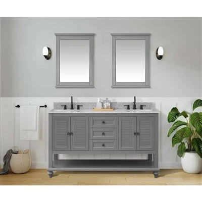 Home Decorators Collection Meuble-lavabo de bain gris